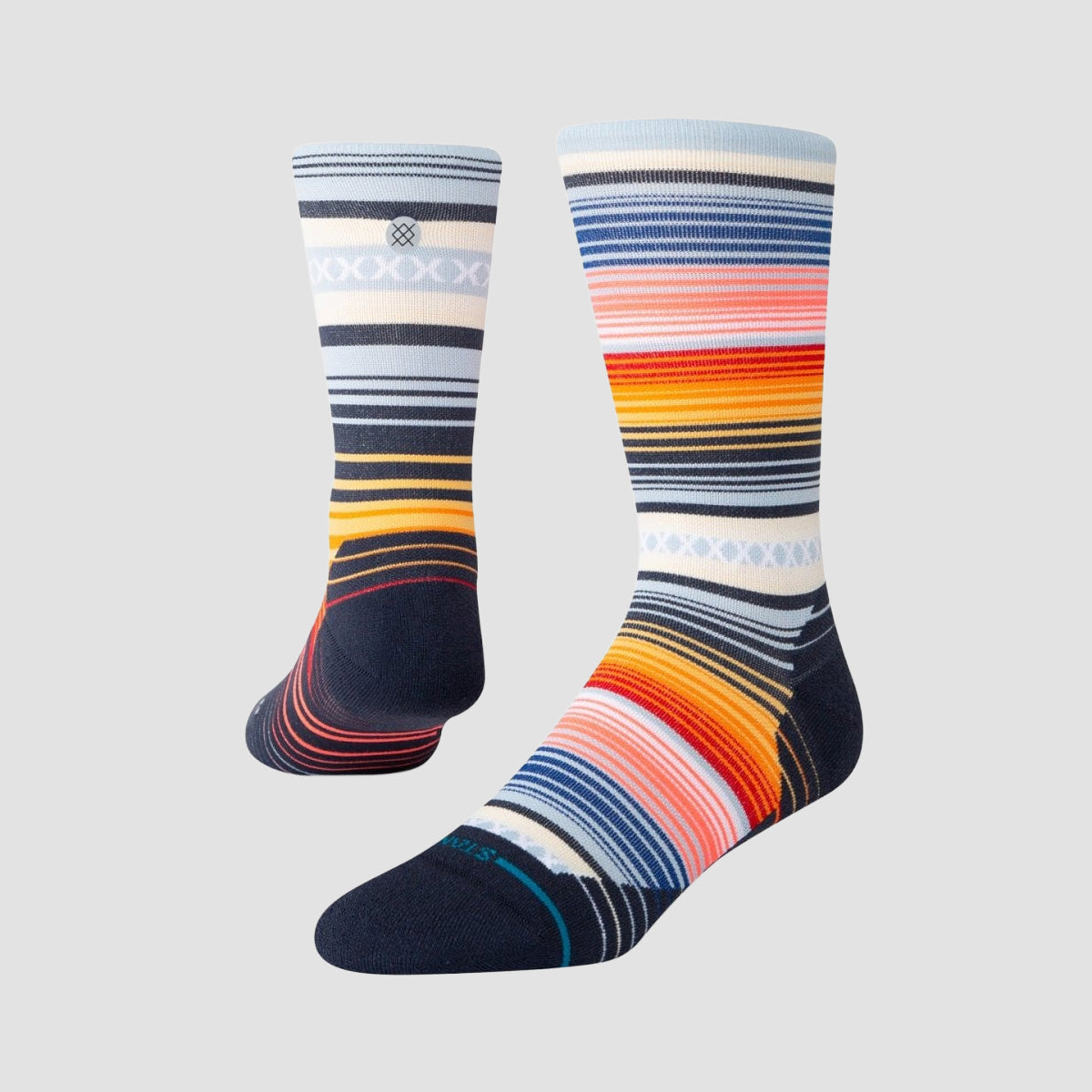 Stance Curren Light Crew Socks Ice Blue