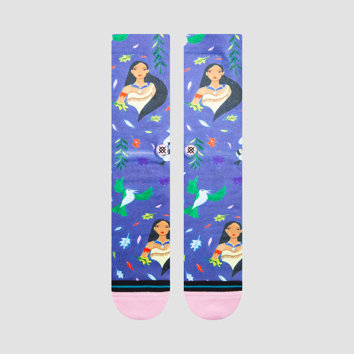 Stance Disney X Estee Preda Pocahontas By Estee Crew Socks Lilac Ice