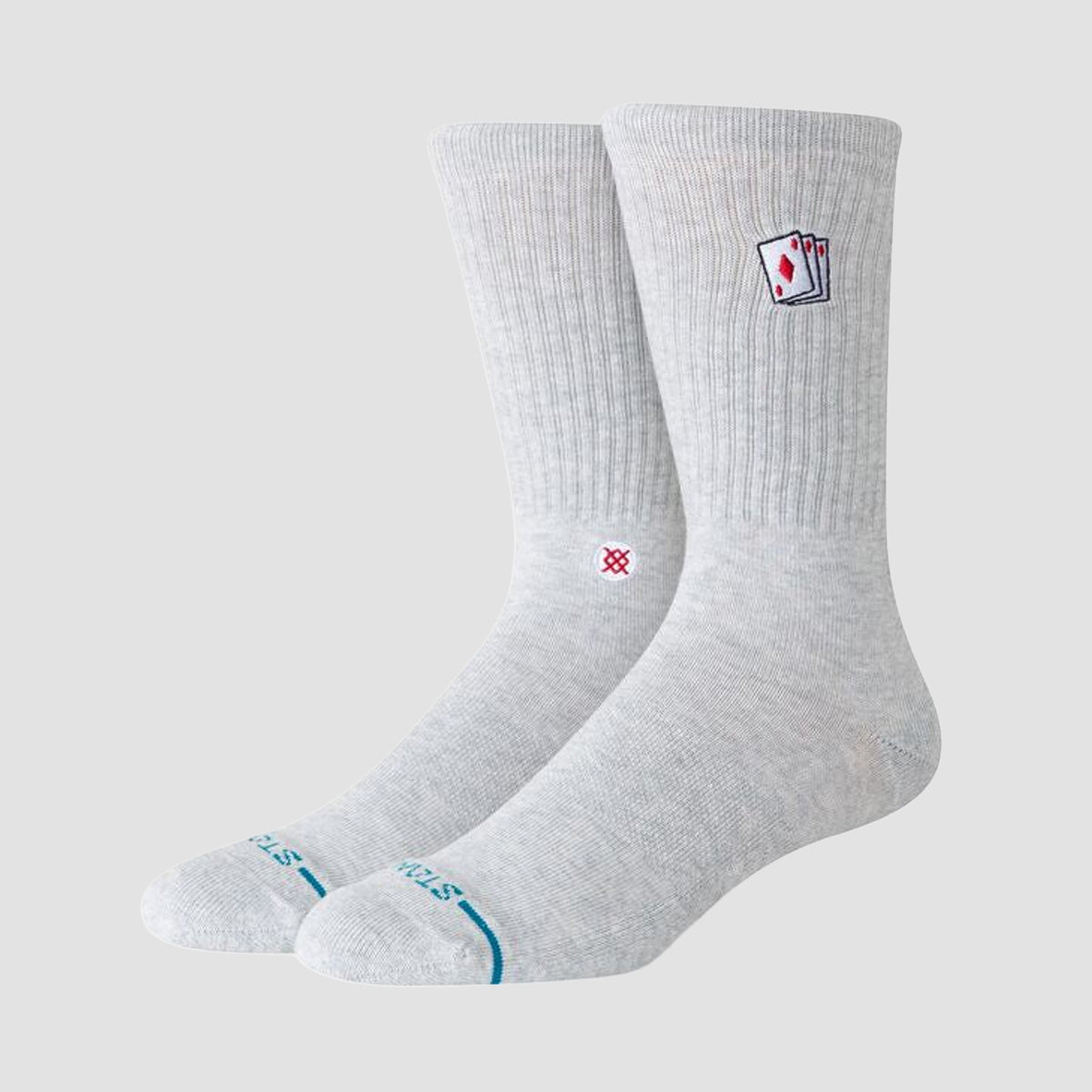 Stance Hit Me Crew Socks Heather Grey