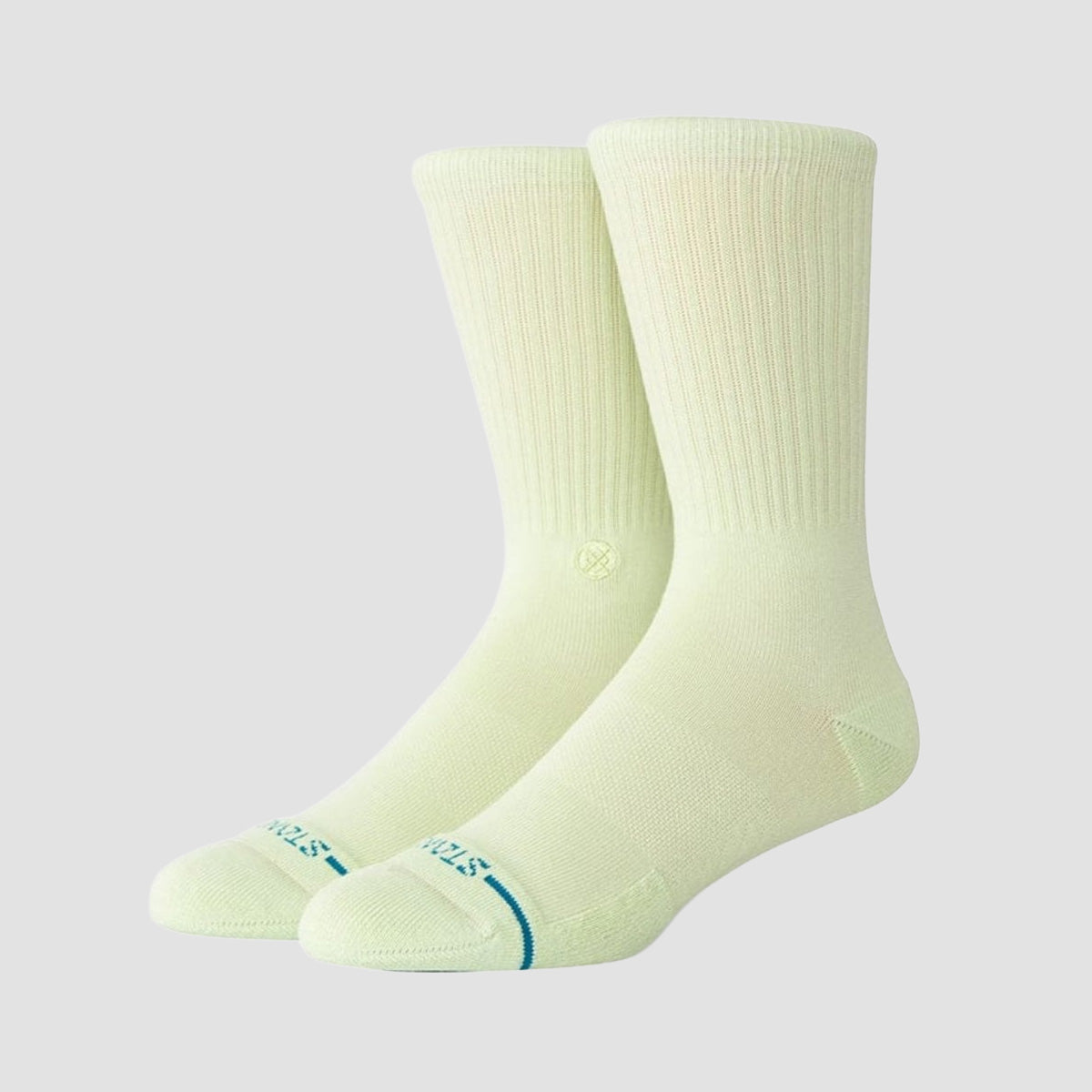 Stance Icon Crew Socks Green Sand