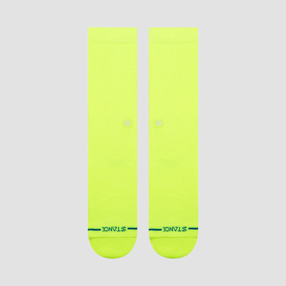 Stance Icon Crew Socks Neon Yellow
