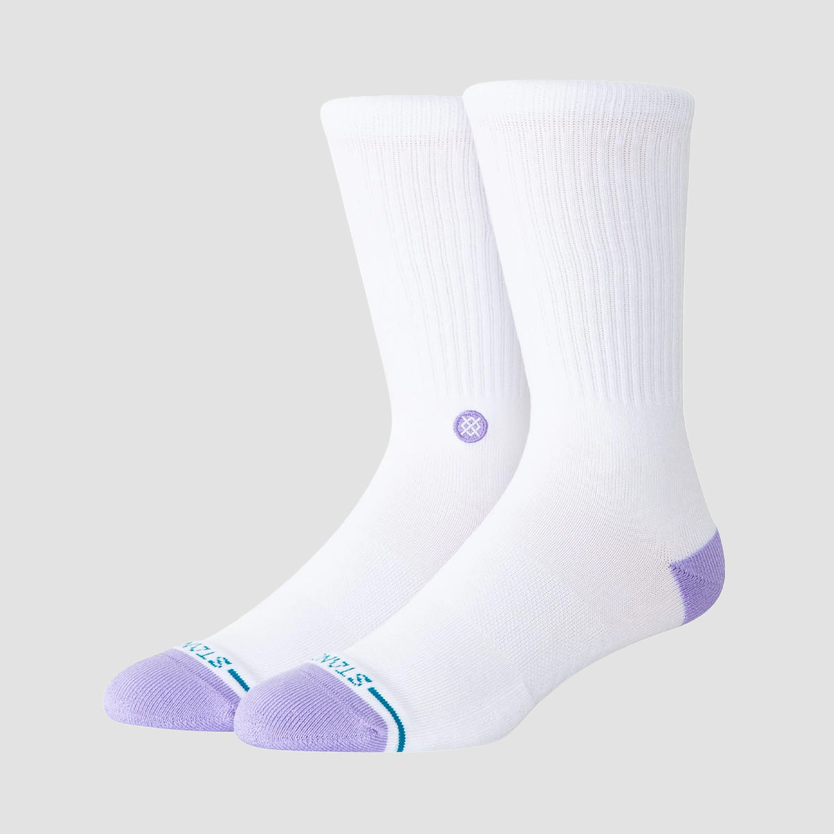 Stance Icon Dot Crew Socks Purple
