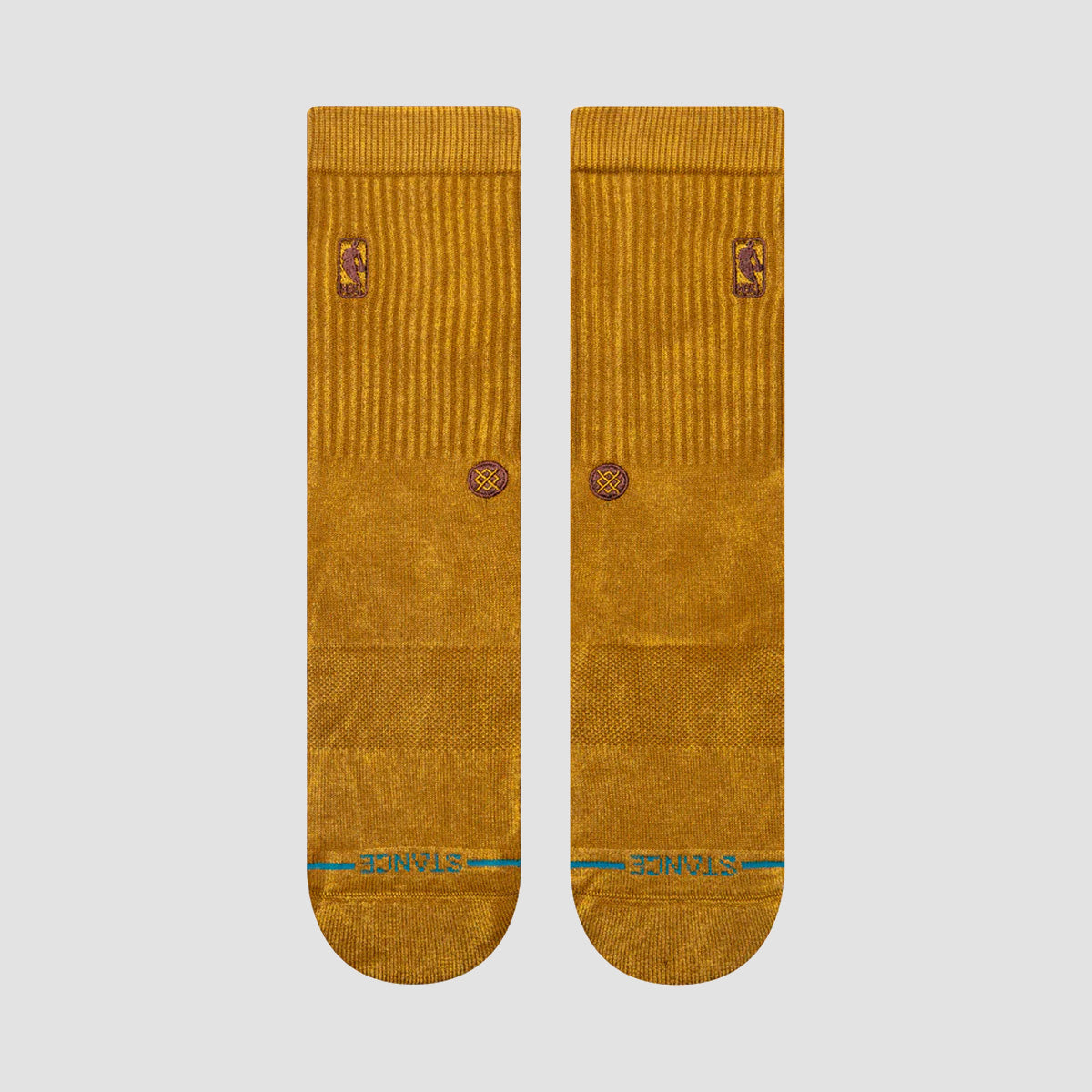 Stance NBA Logoman Wash Crew Socks Gold