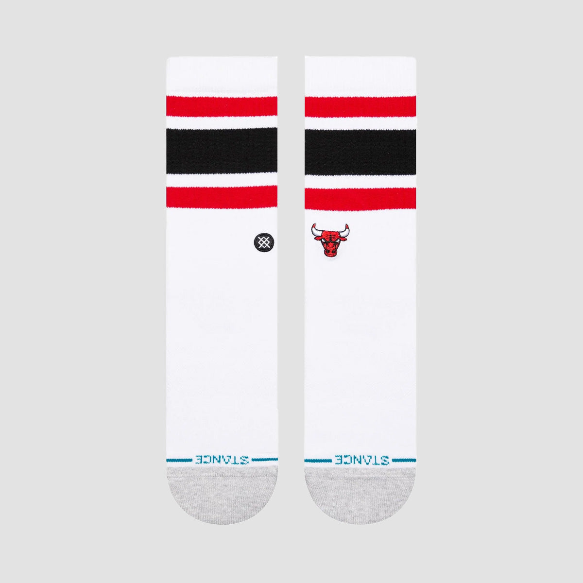 Stance NBA Tube Chicago Bulls Crew Socks White