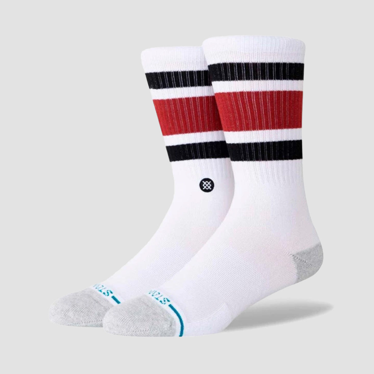 Stance NBA Tube Miami Heat Crew Socks White