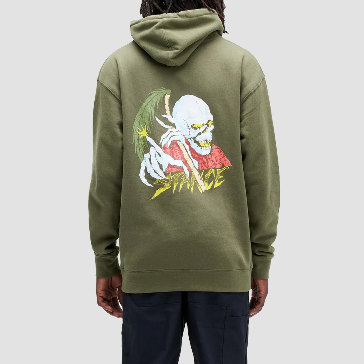 Stance Palm Slayer Pullover Hoodie Army