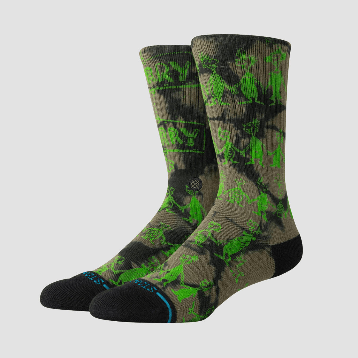 Stance The Grinch Down In Whovile Crew Socks Black