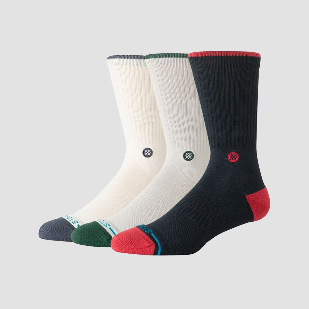 Stance Toner Crew Socks 3 Pack Black