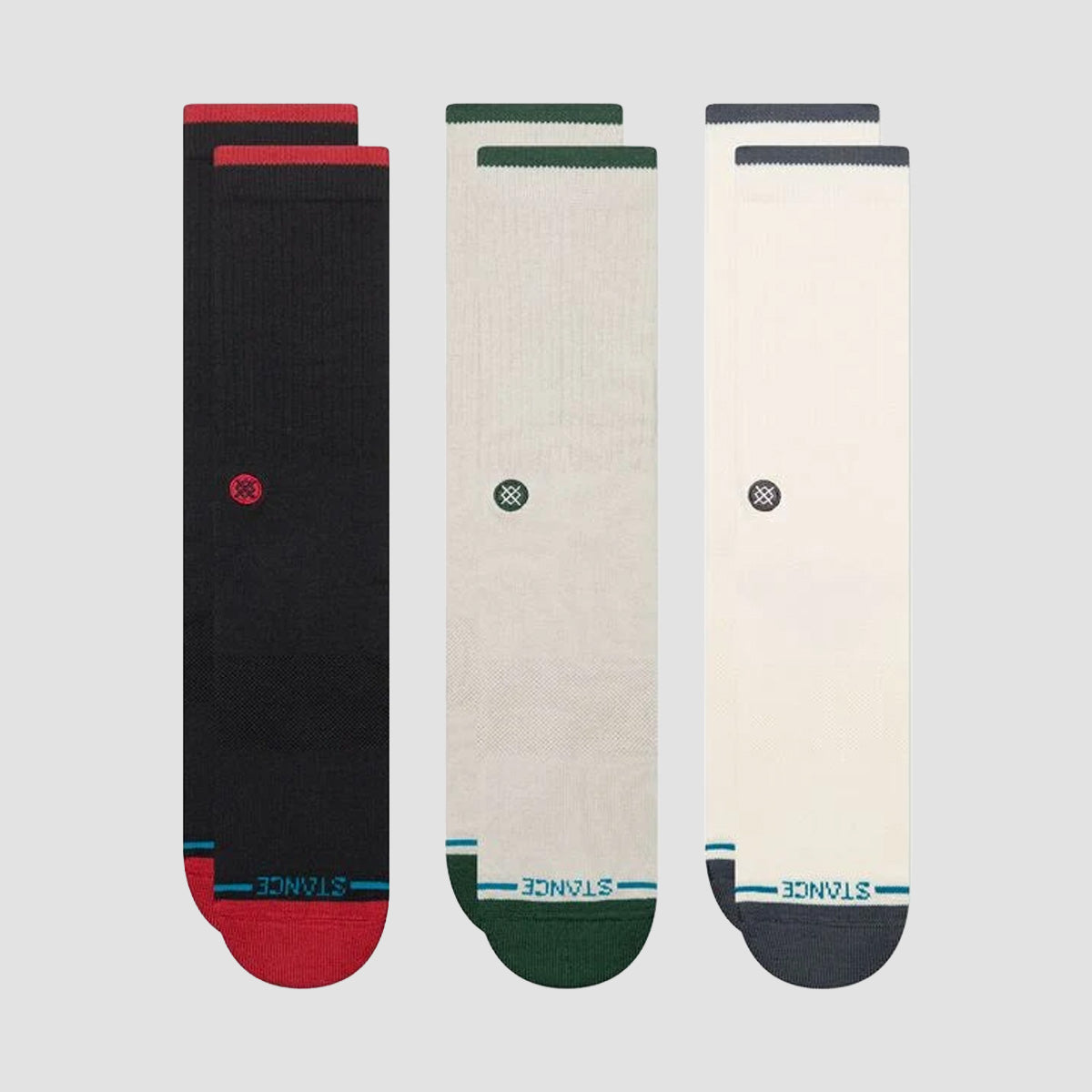 Stance Toner Crew Socks 3 Pack Black