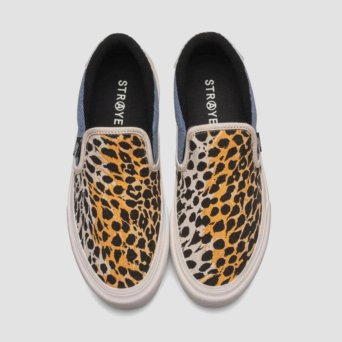 STRAYE Ventura Slip On Shoes - Cheater Denim/Cream