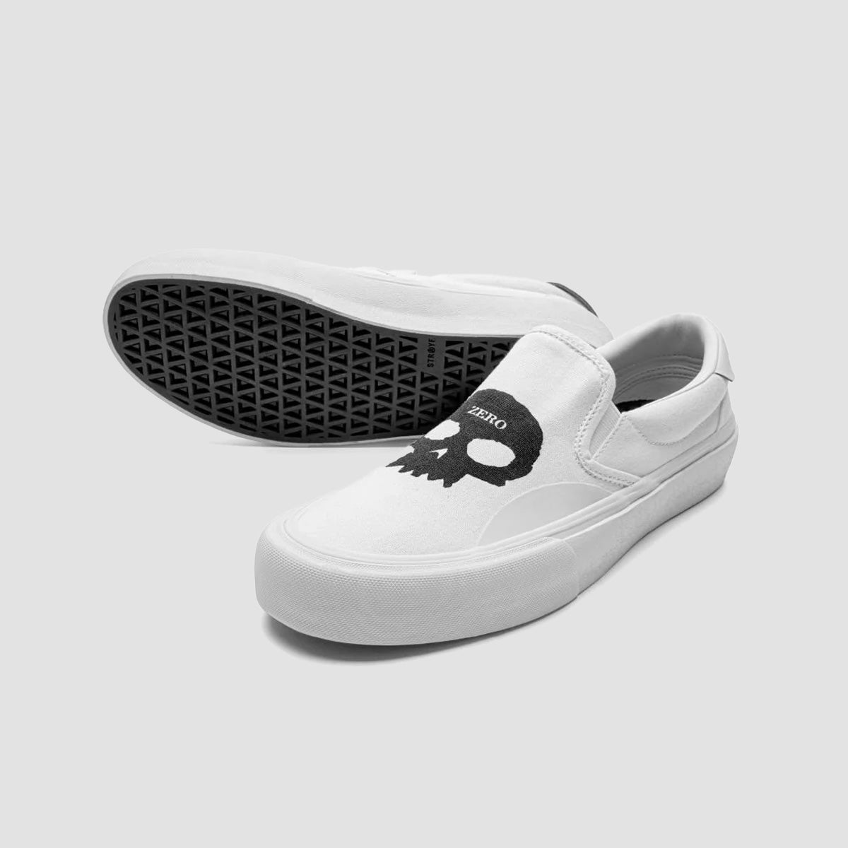 STRAYE X Zero Ventura XR Slip On Shoes - White Canvas