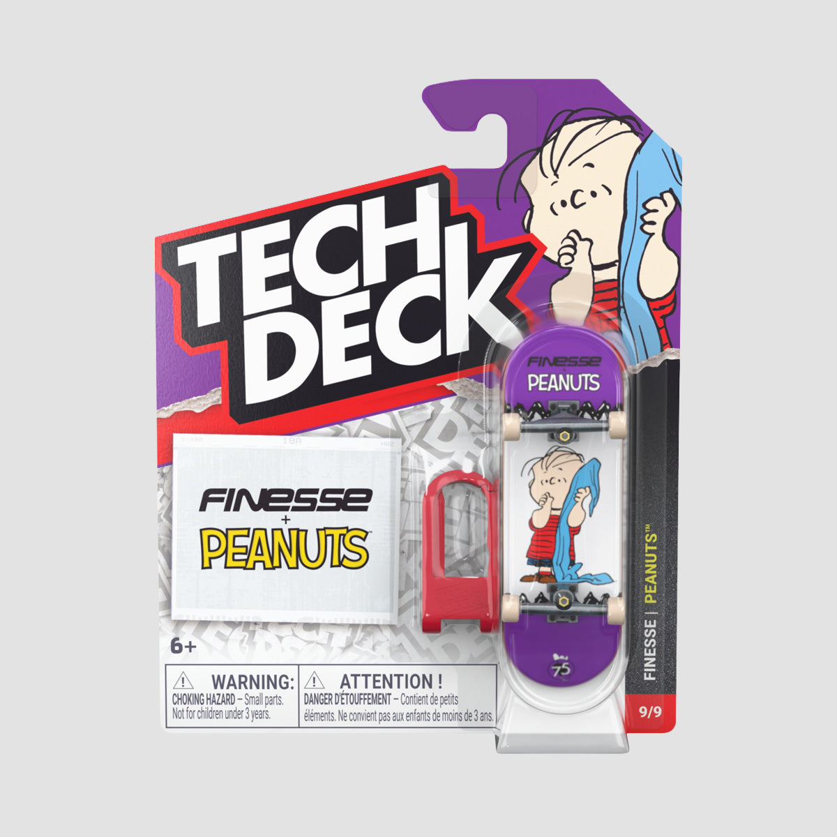 Tech Deck 96mm Entertainment Series (M04) Fingerboard - Finesse Peanuts 9/9