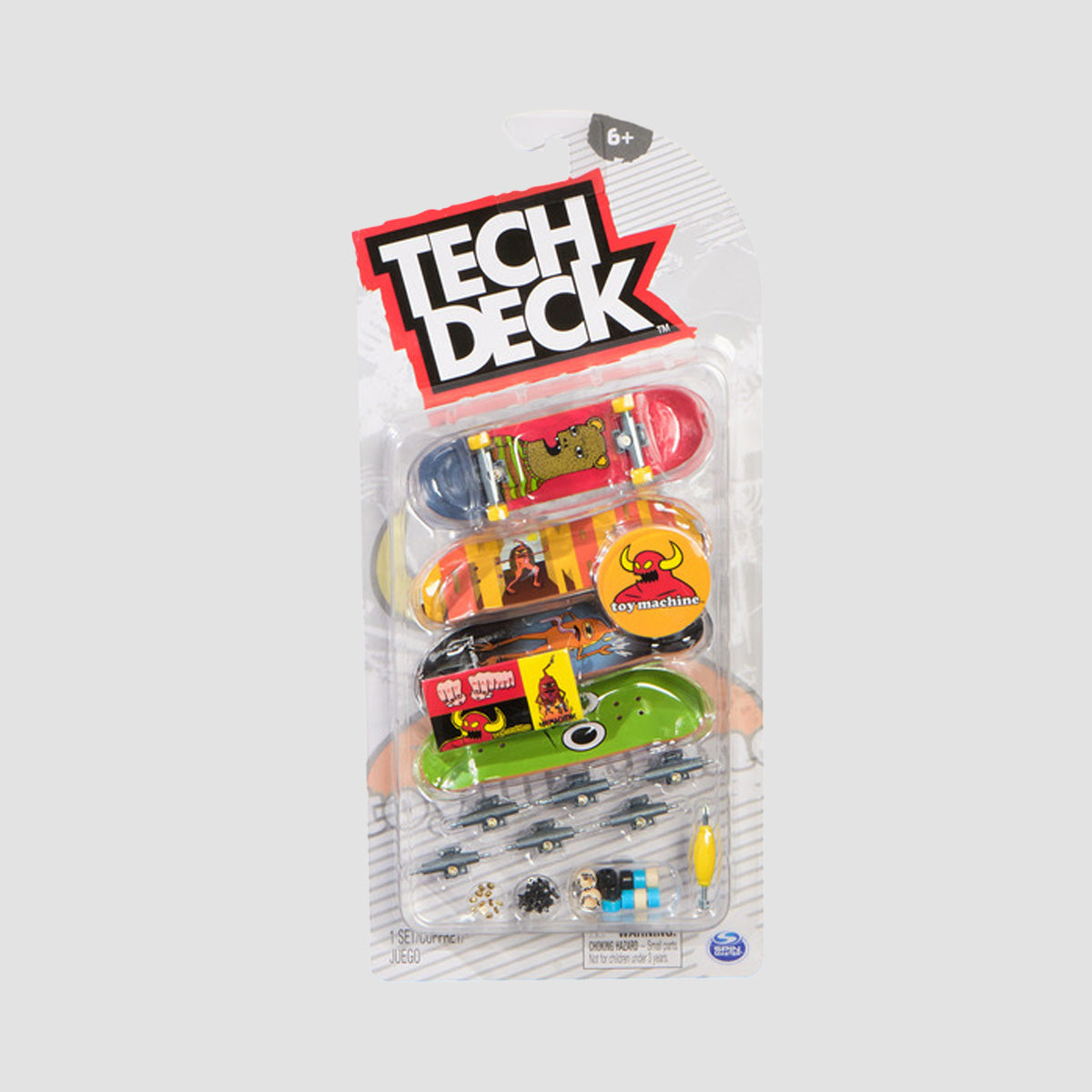 Tech Deck 96mm Fingerboard 4Pack - Toy Machine