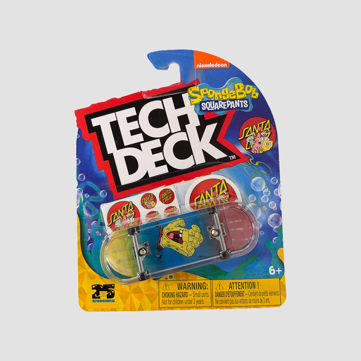 Tech Deck 96mm (M52) Fingerboard - Random Santa Cruz X SpongeBob