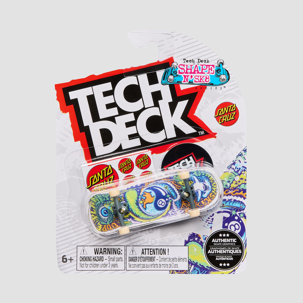 Tech Deck 96mm Shape N'SK8 Fingerboard Santa Cruz Winkowski Dope Planet