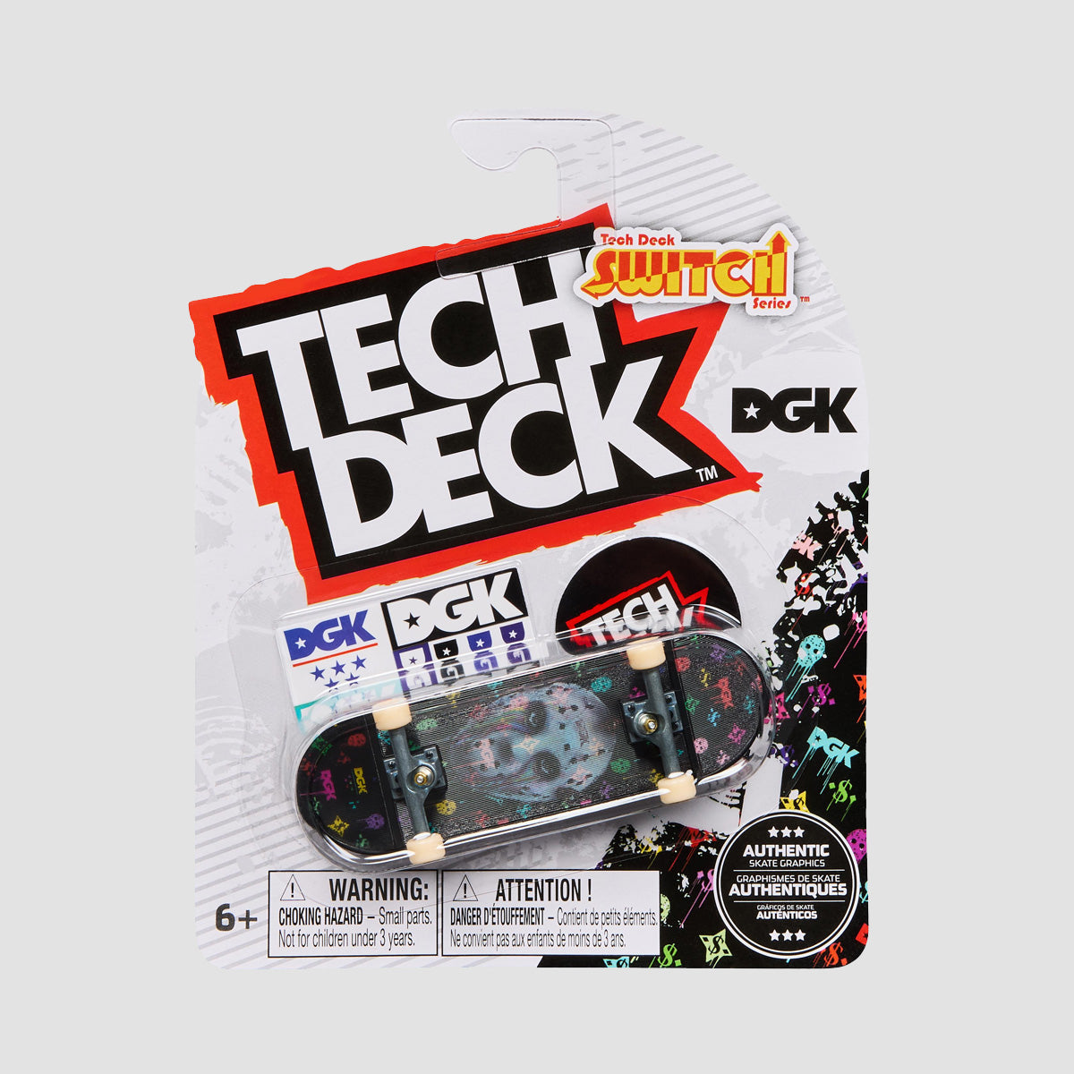 Tech Deck 96mm Switch Series Fingerboard DGK Monogram Lenticular