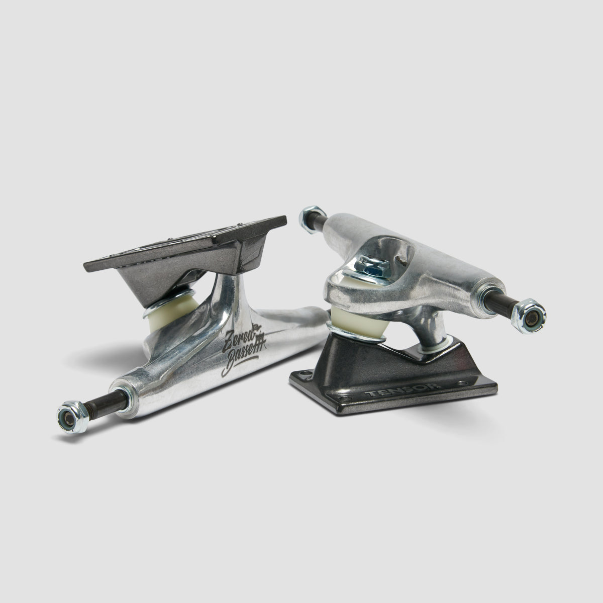 Tensor Aluminum City Lights 5.5 Skateboard Trucks 1 Pair Zered Bessett Raw/Black - 8.25"