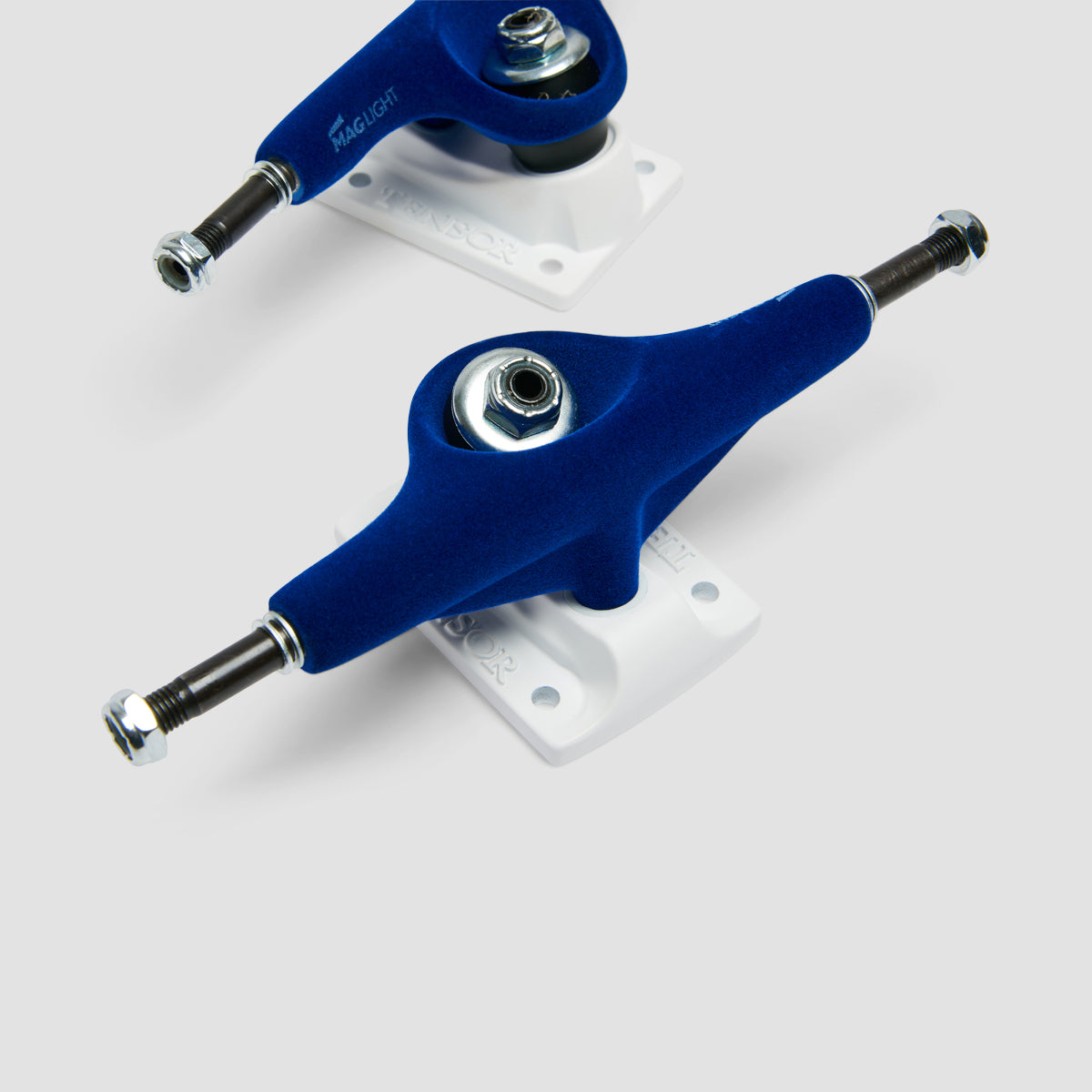 Tensor Mag Light Lo Velvet 5.25 Skateboard Trucks 1 Pair Blue/White - 8"