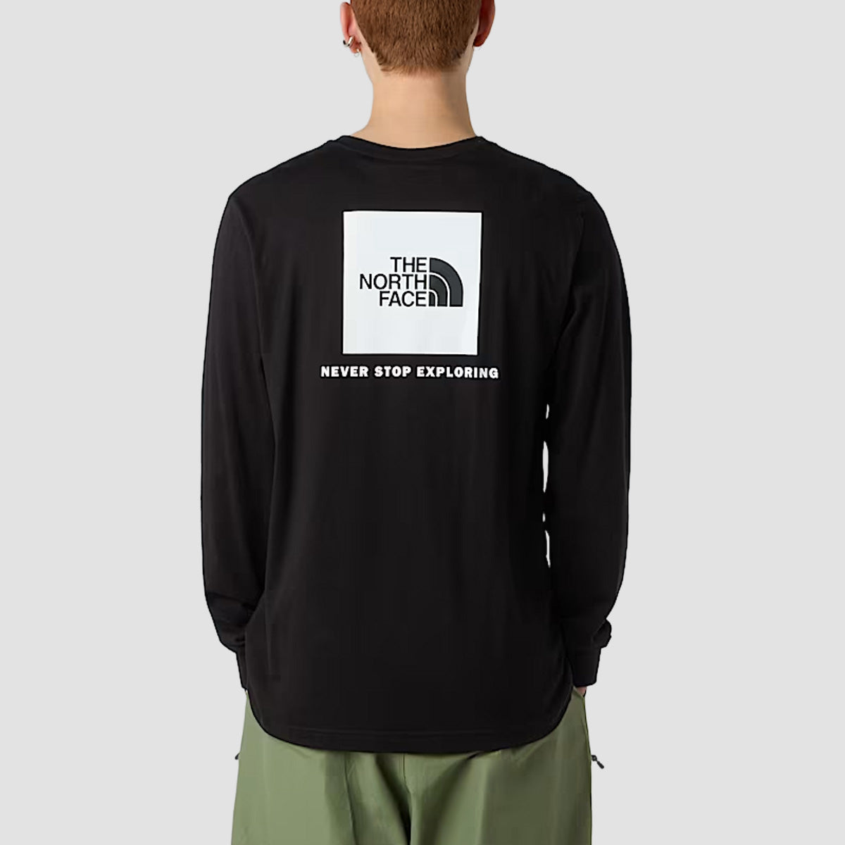 The North Face Evolution Box NSE Regular Long Sleeve T-Shirt TNF Black/TNF White