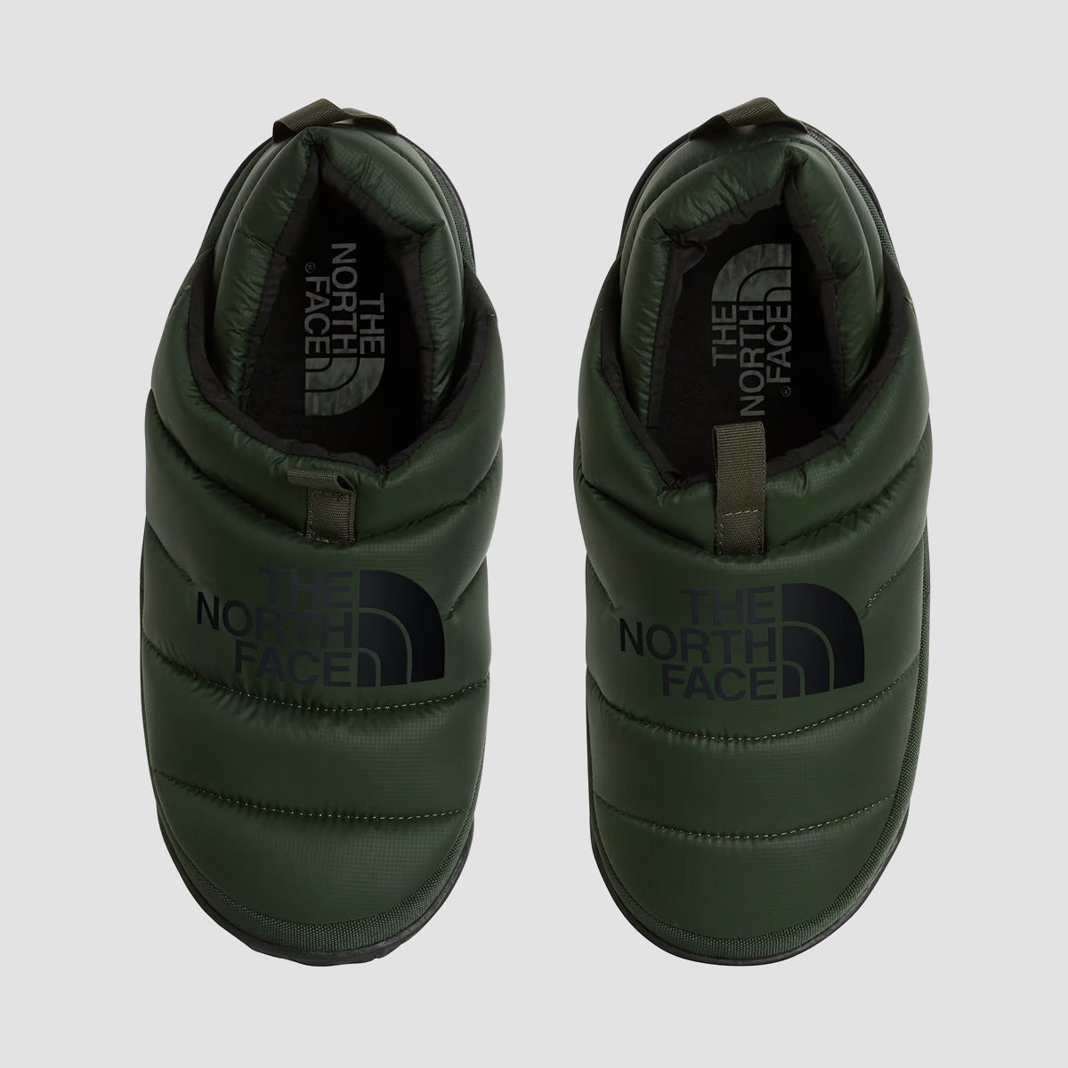 The North Face Nuptse Mule Slippers - Bottle Green/TNF Black