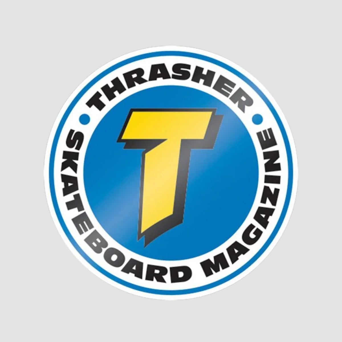 Thrasher Number 1 Redux Sticker Blue 75mm