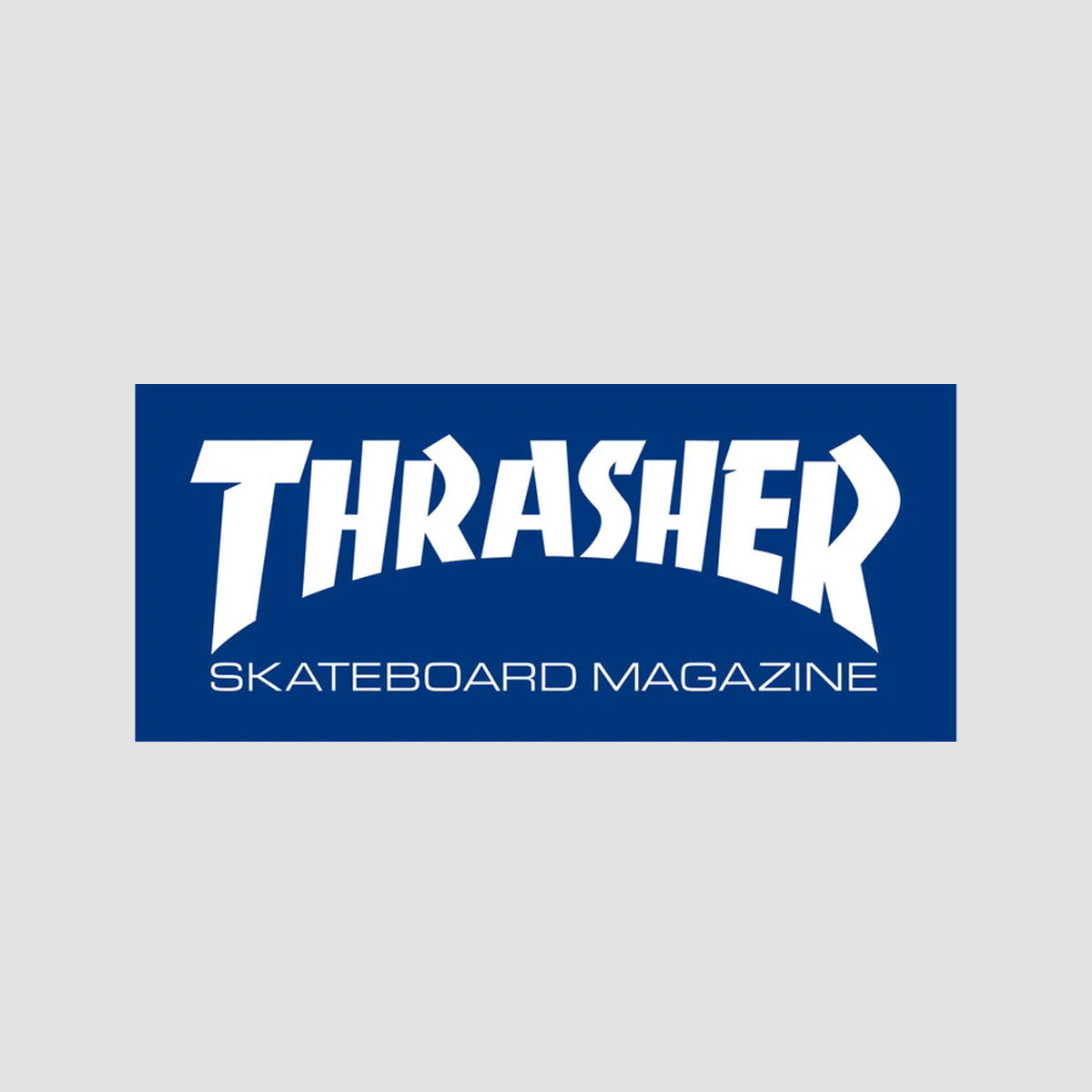 Thrasher Skate Mag Logo Small Sticker Navy/White 95x40mm