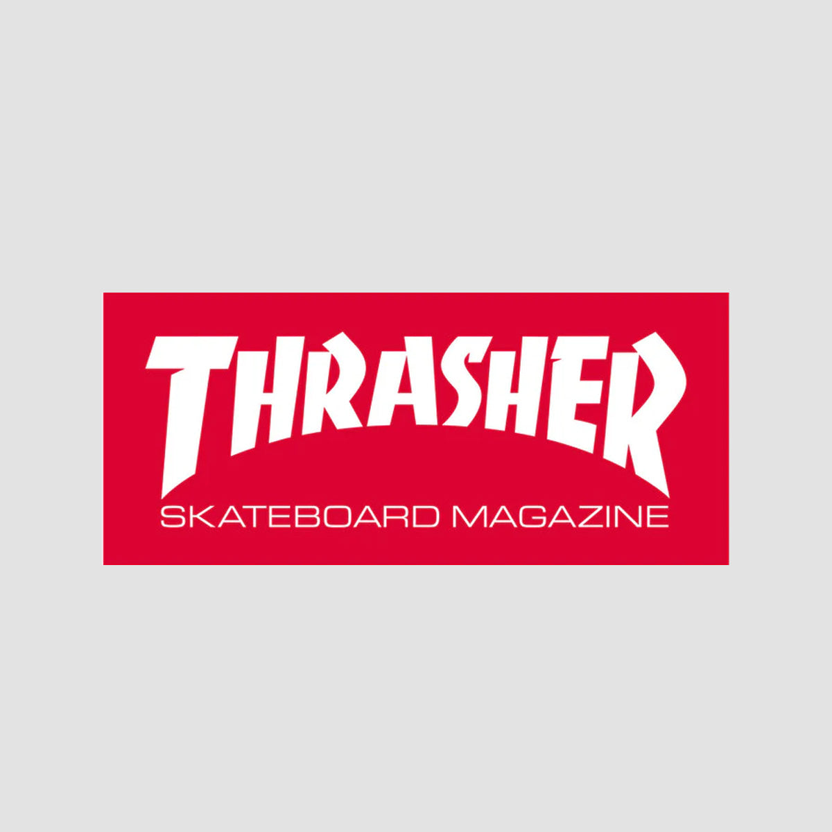 Thrasher Skate Mag Logo Small Sticker Red/White 95x40mm
