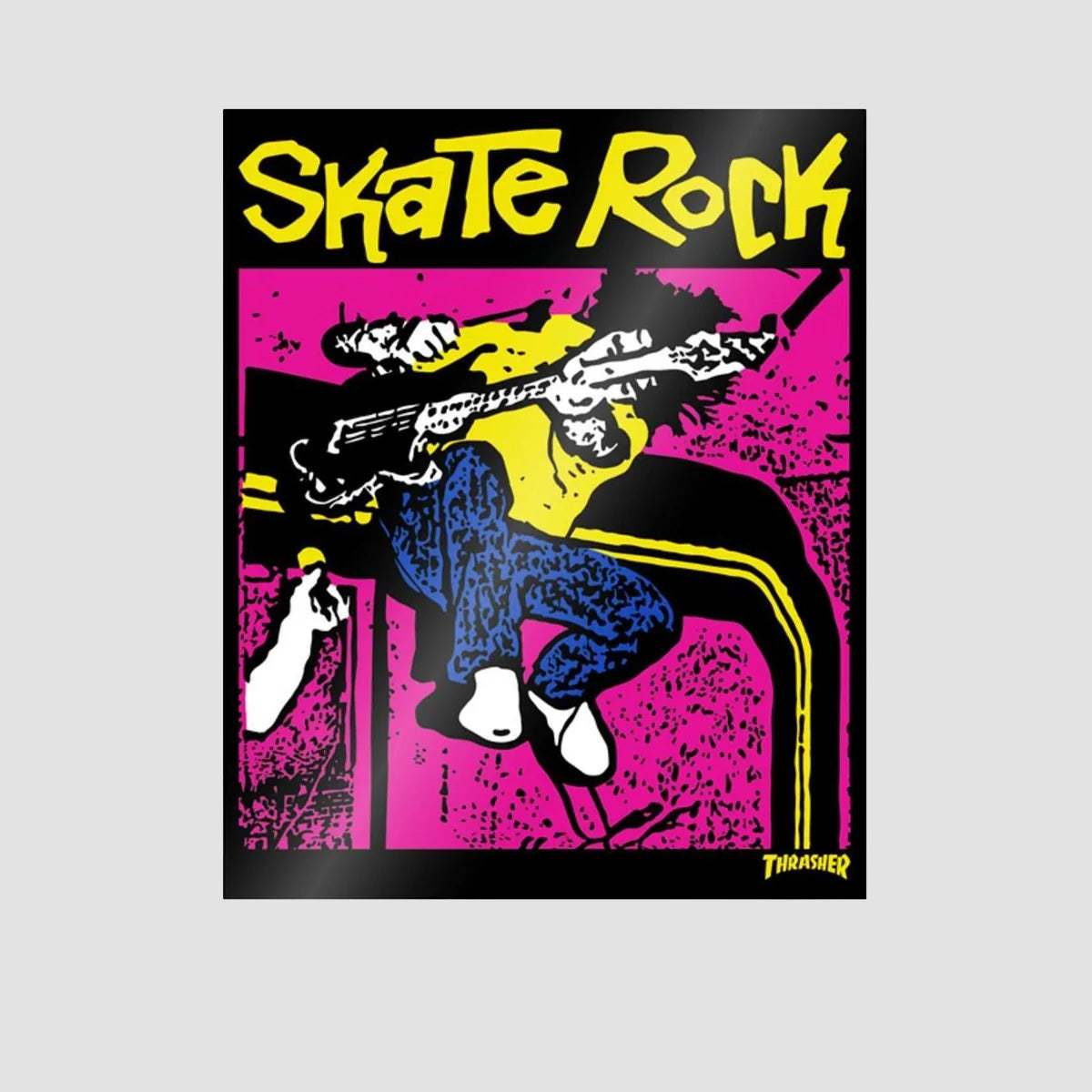 Thrasher Skate Rock VL II Sticker Purple 80x70mm