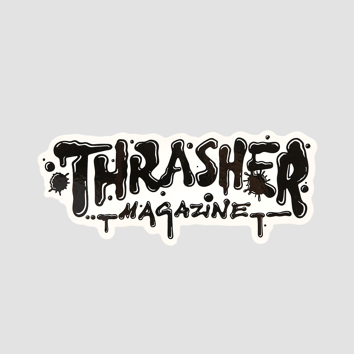 Thrasher Wet Paint Sticker Black 150x60mm
