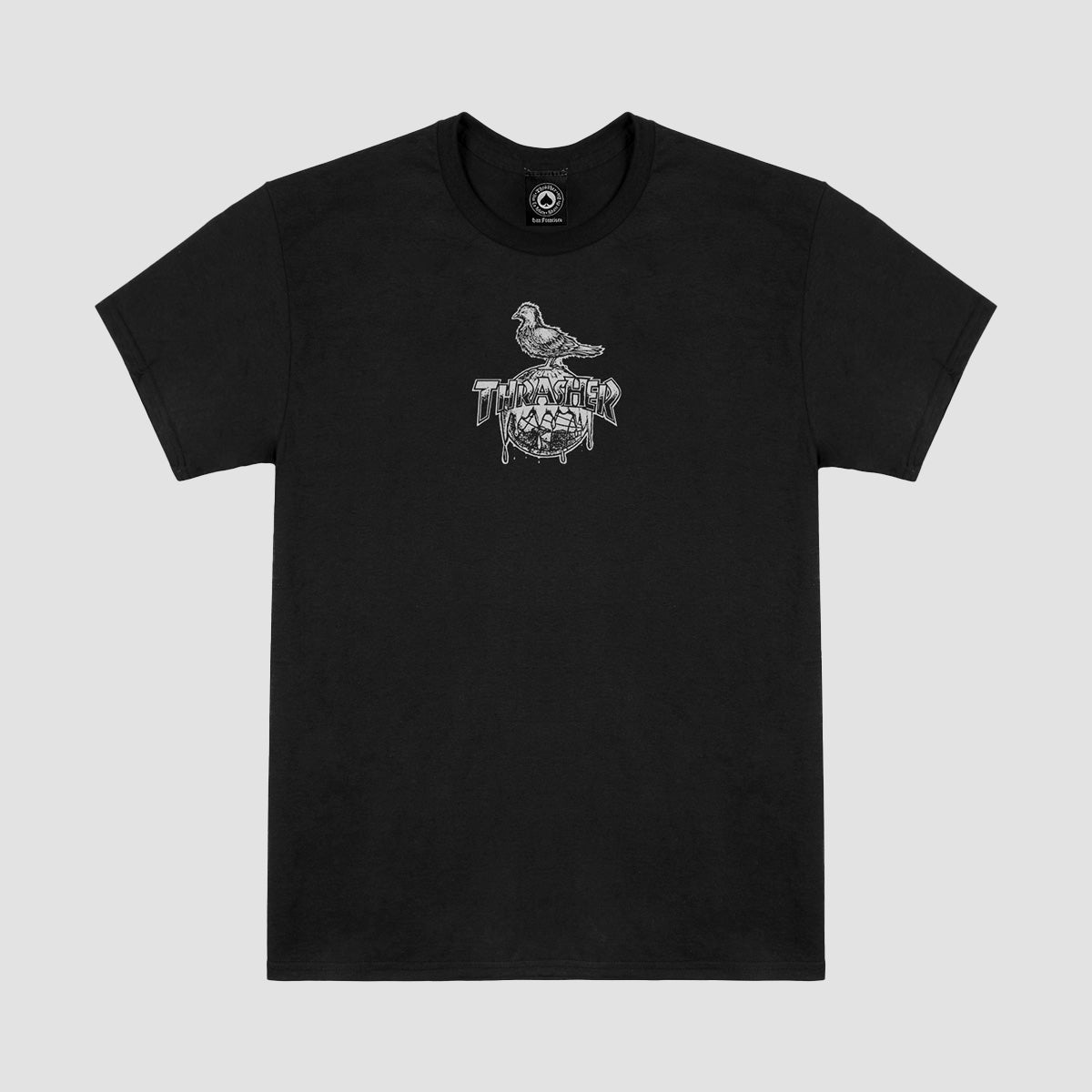 Thrasher X Antihero Cover The Earth T-Shirt Black