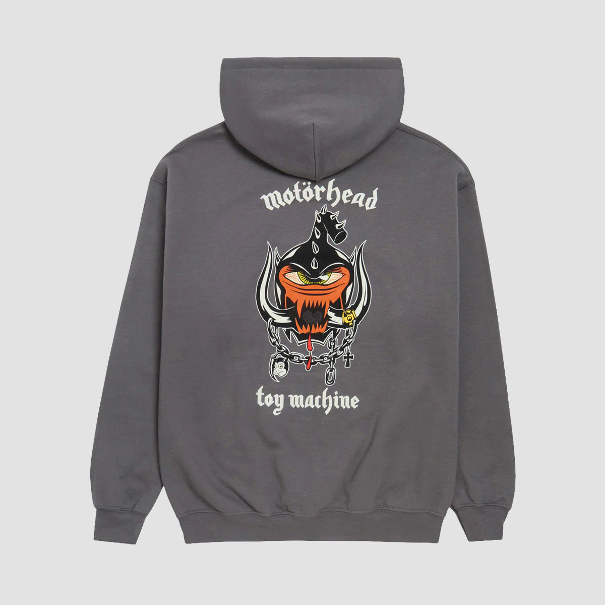 Toy Machine X Motorhead Pullover Hoodie Charcoal
