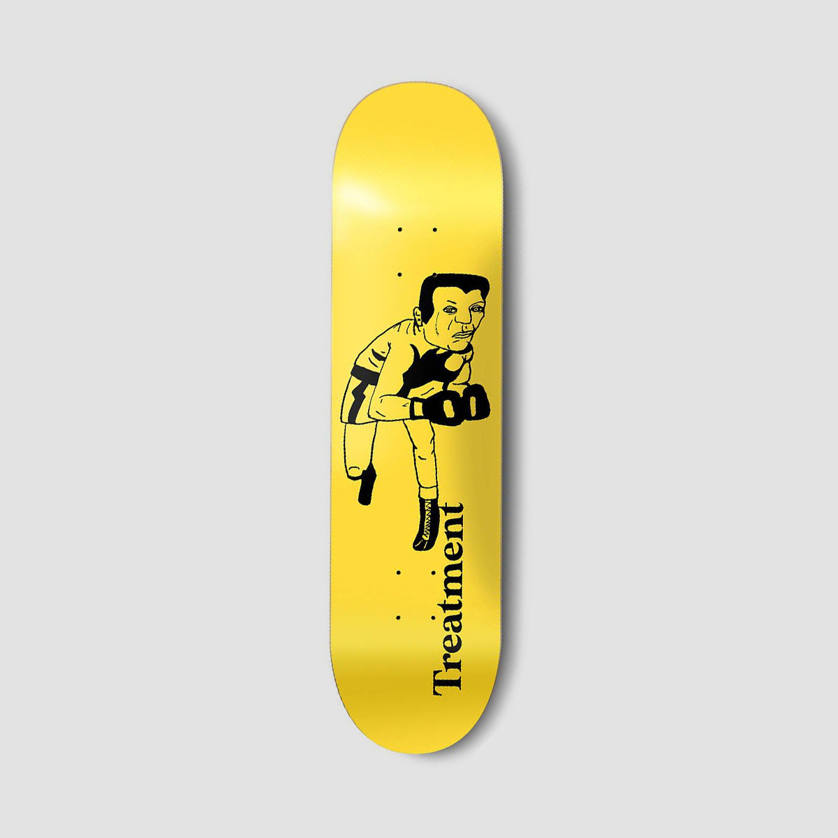 Treatment Boxer Man Skateboard Deck Yellow - 8.25"