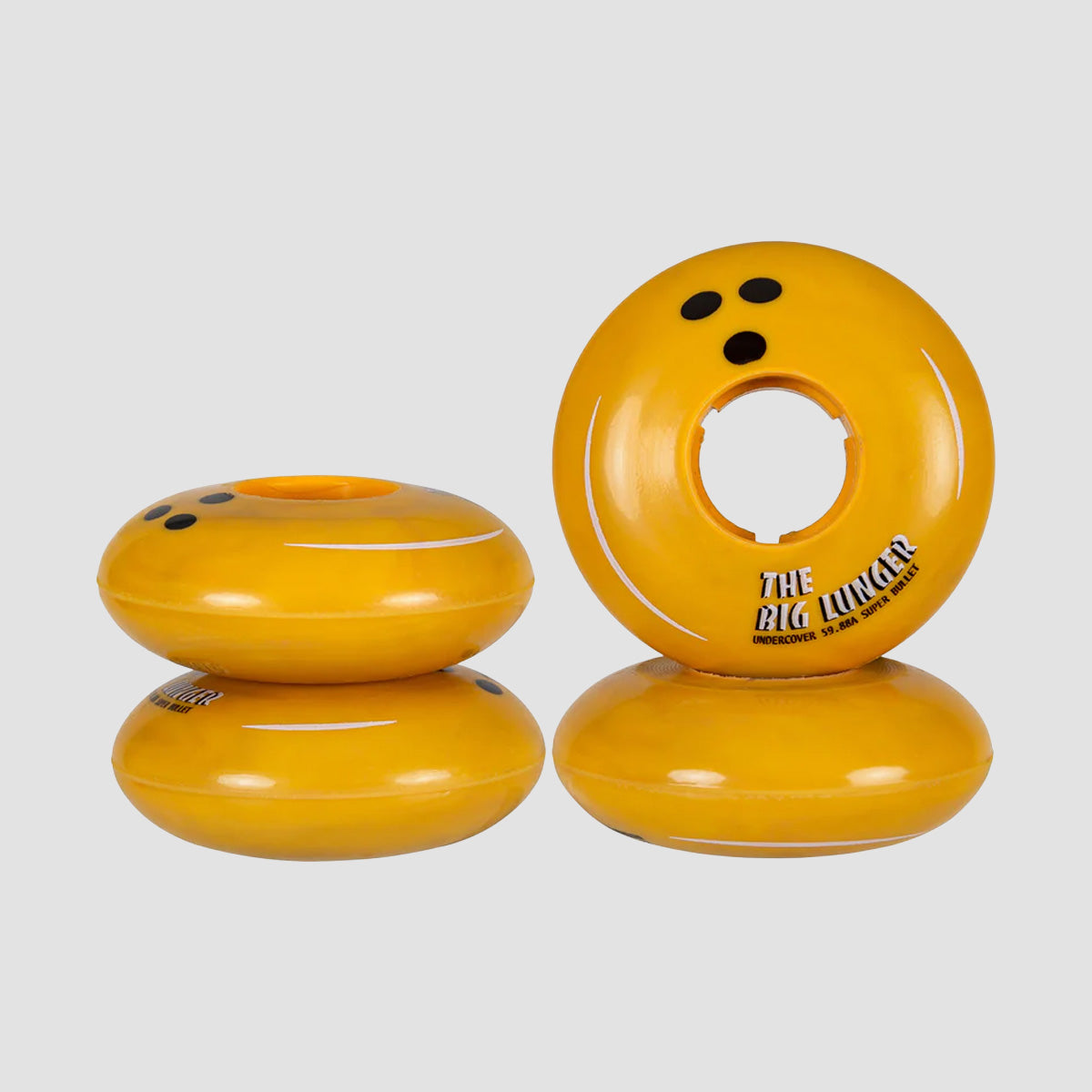 Undercover Joey Lunger Movie 88a Inline Wheels x4 Yellow 59mm