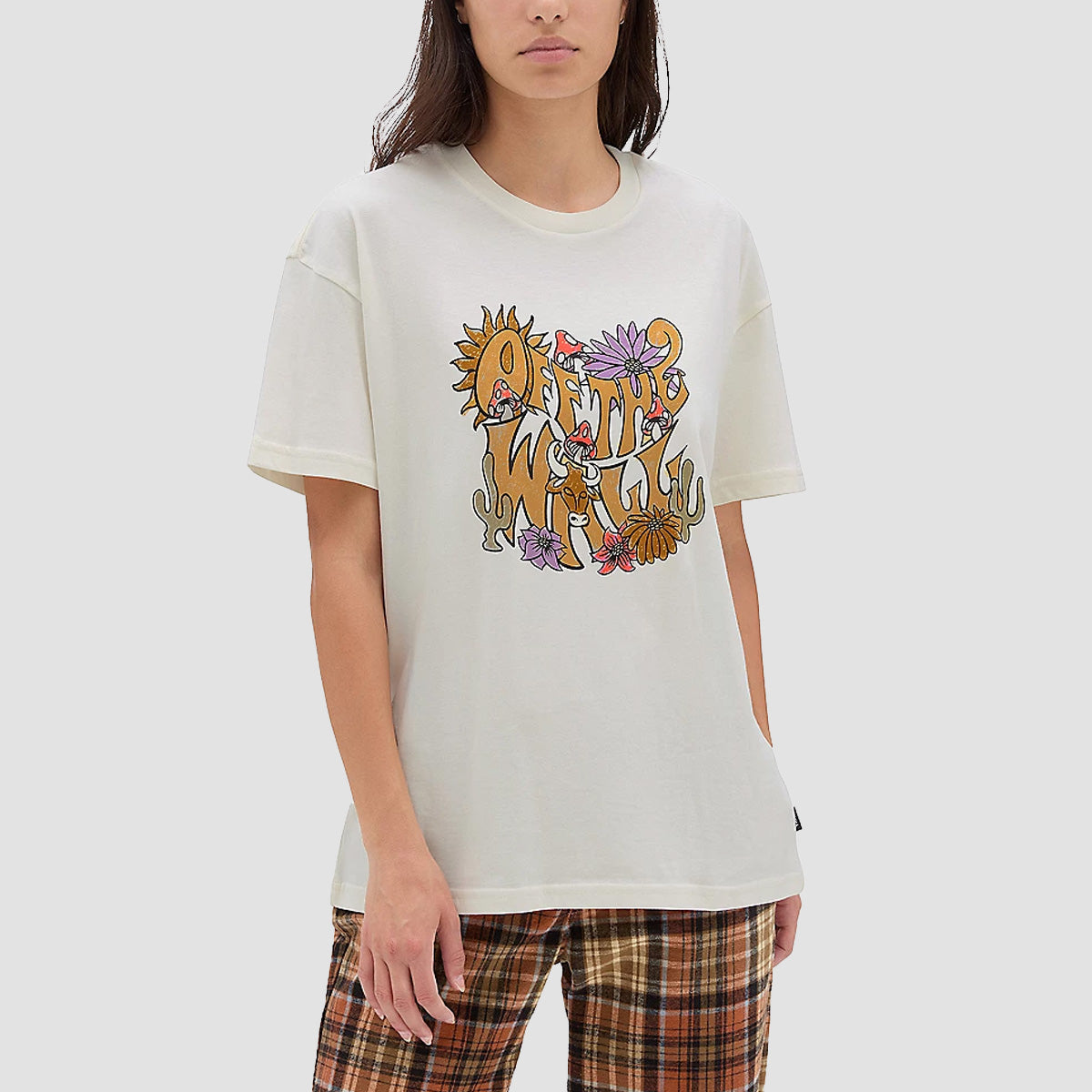 Vans 1Up Oversized T-Shirt Marshmallow - Womens