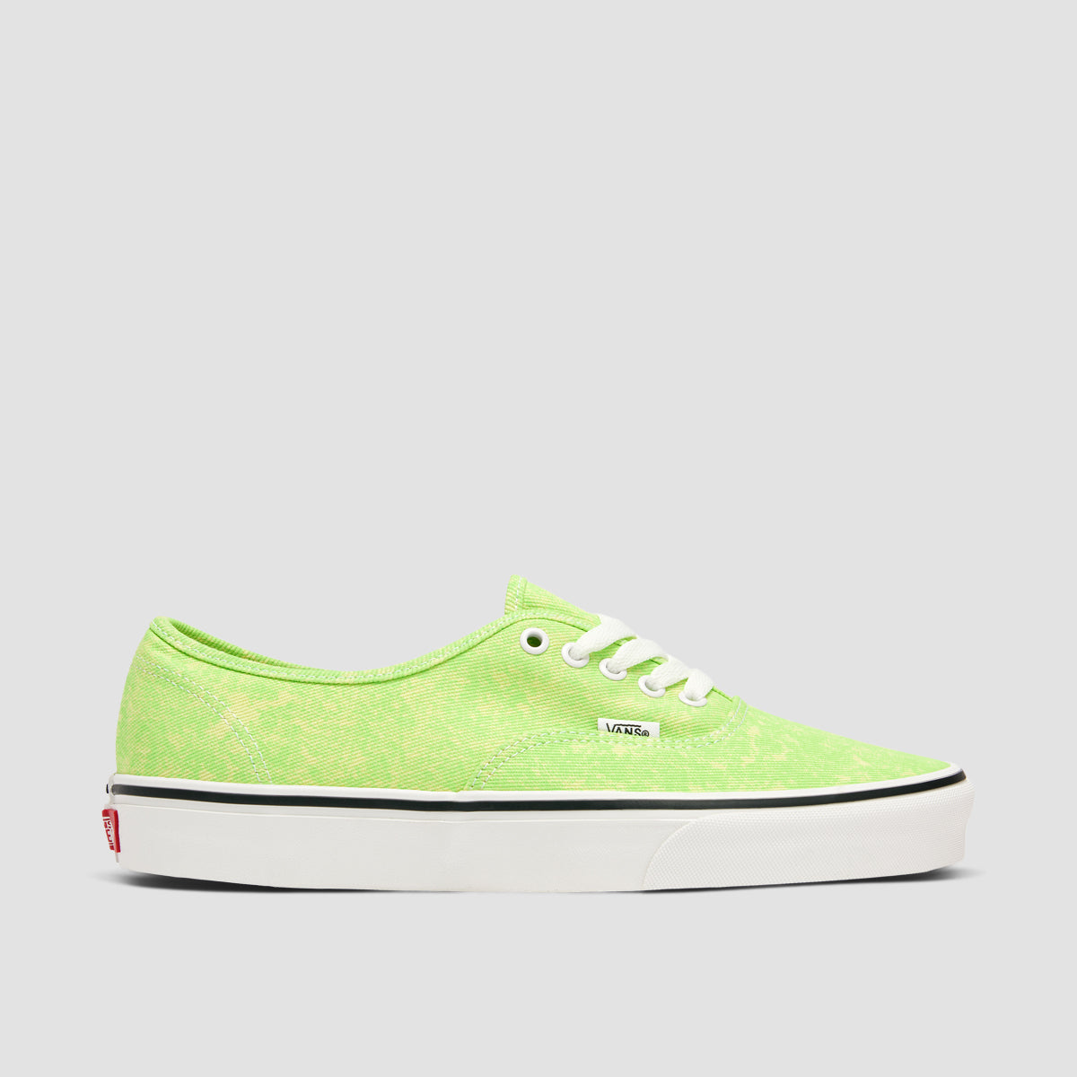 Vans Authentic Neon Acid Wash Green Shoes Green EU 42 Textile Textile Rubber Canvas