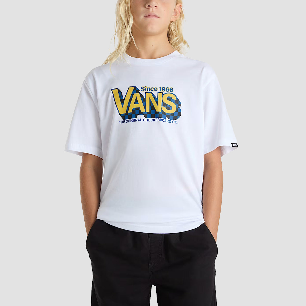 Vans Checker Drop T-Shirt White - Kids