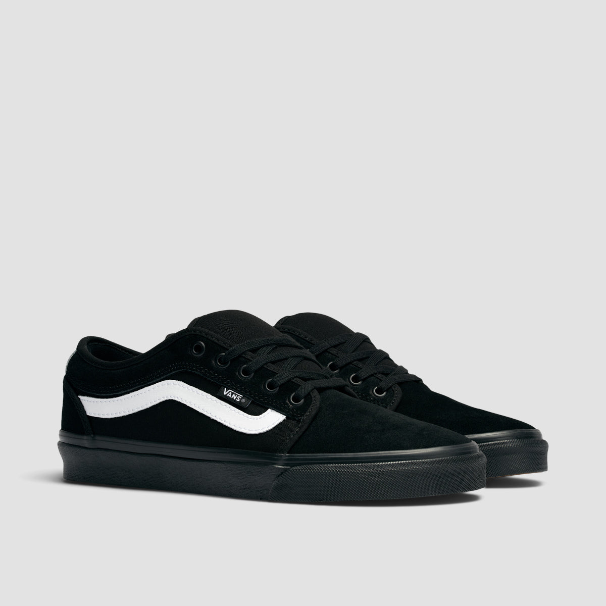 Vans Chukka Sidestripe Shoes - Black/Black/White