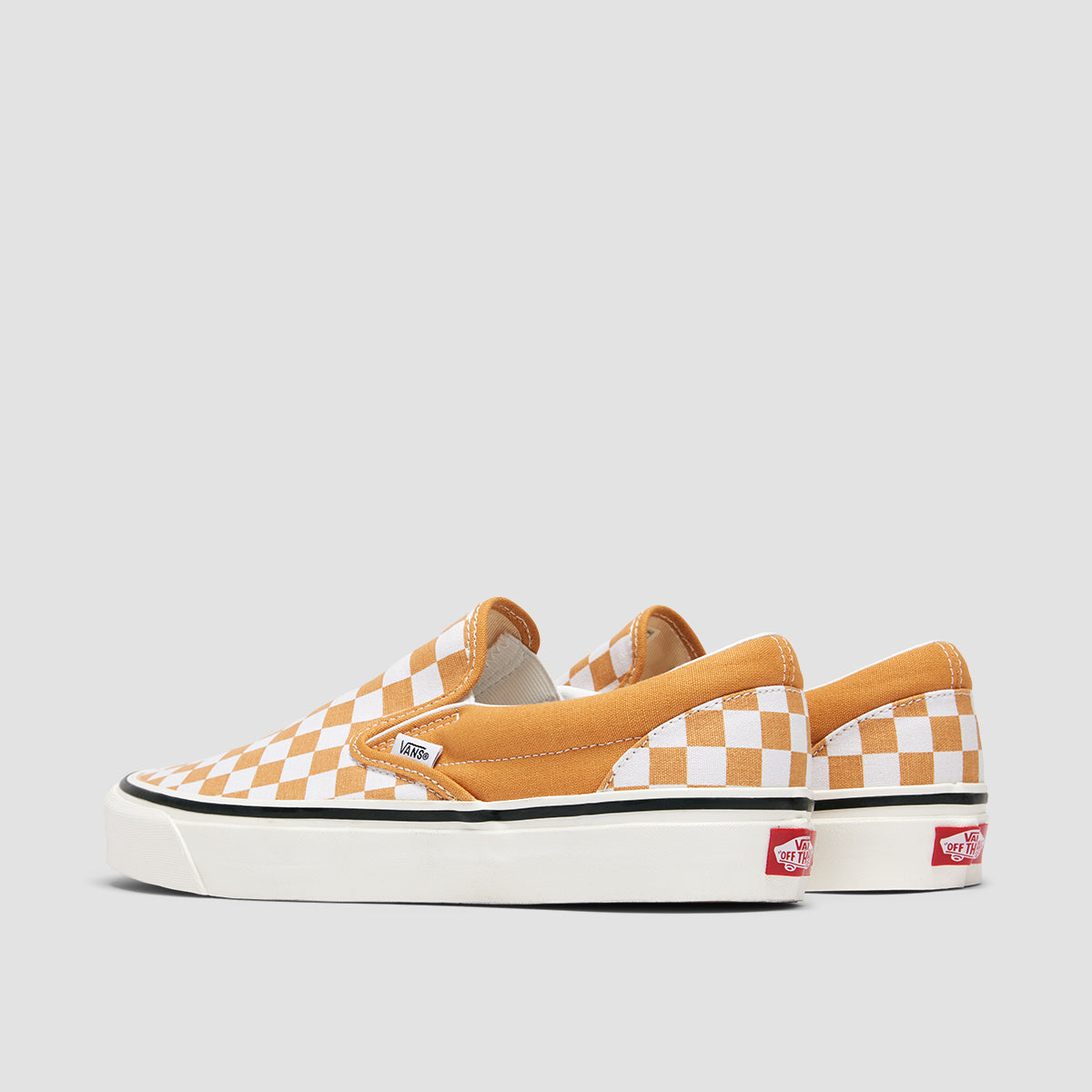 Vans Classic Slip-On 98 DX Shoes - Checkerboard Honey Yellow