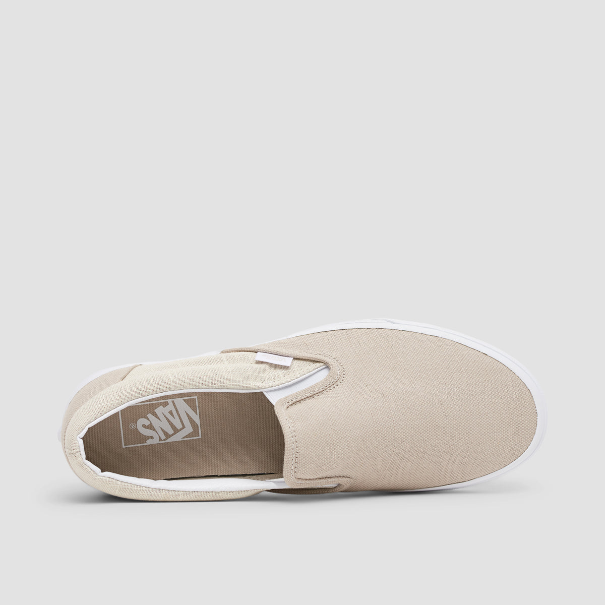 Vans Classic Slip-On Shoes - Summer Linen Natural - Unisex L
