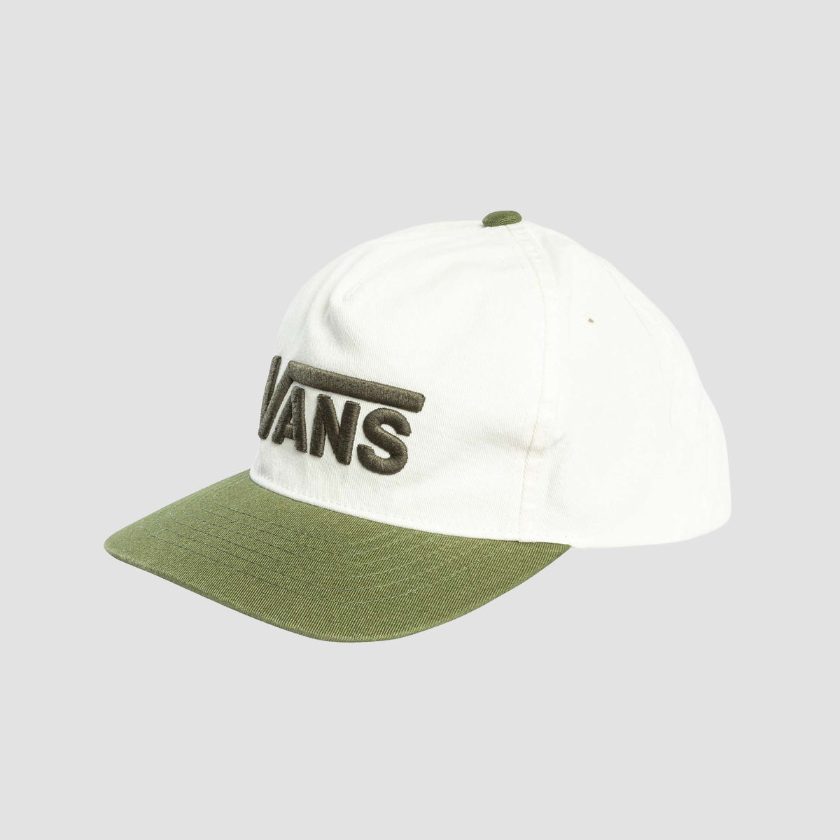 Vans Drop V Logo Snapback Cap Green Balsam