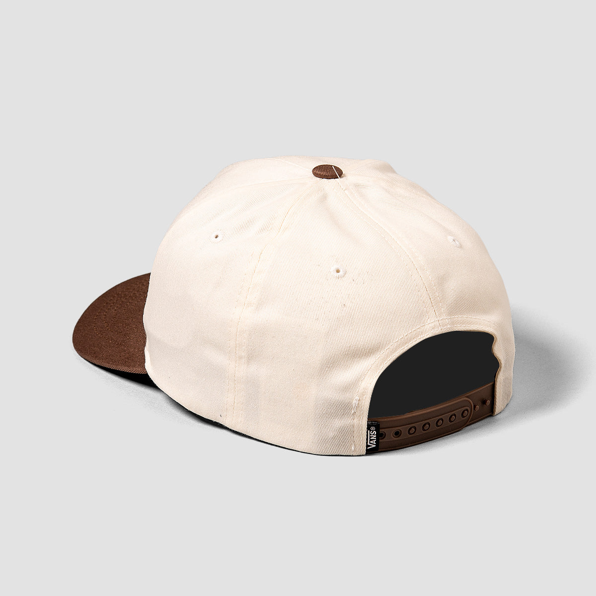 Vans Drop V Logo Snapback Cap Vintage Cocoa