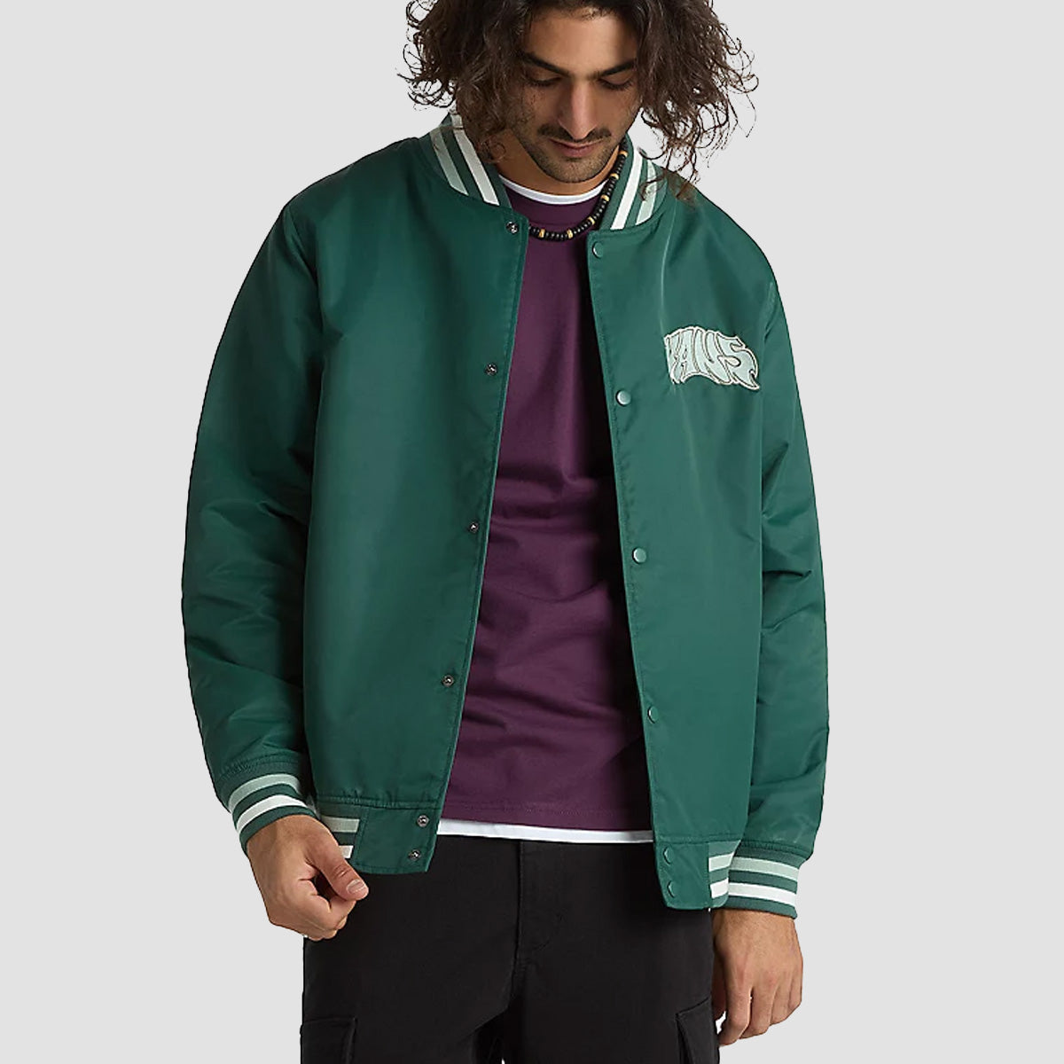 Vans Dunton Baseball Jacket Bistro Green