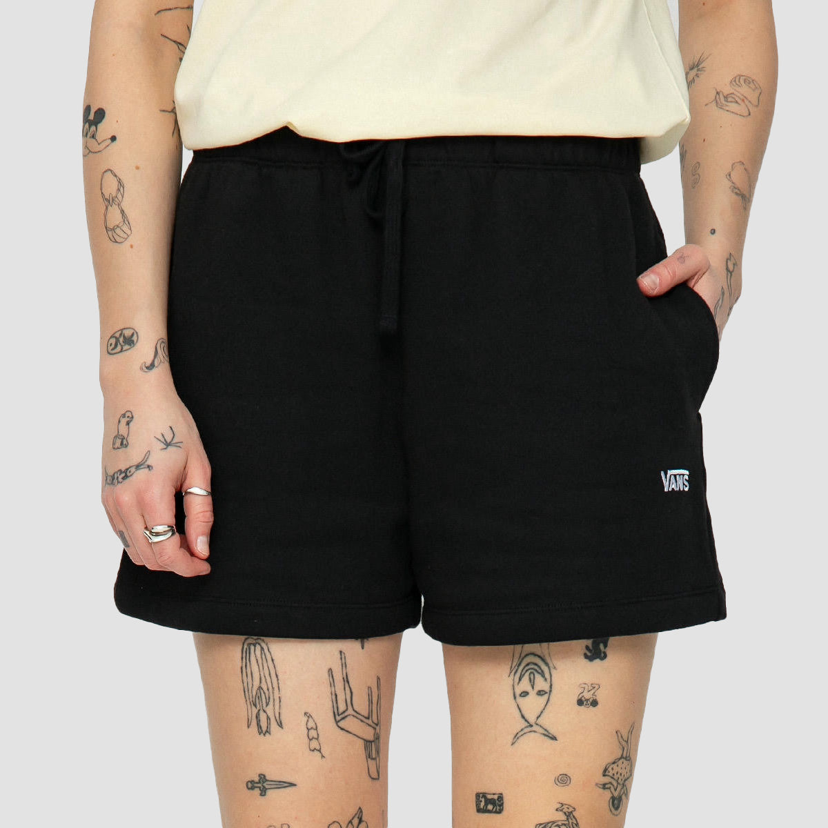 Vans Everyday Sweat Shorts Black - Womens