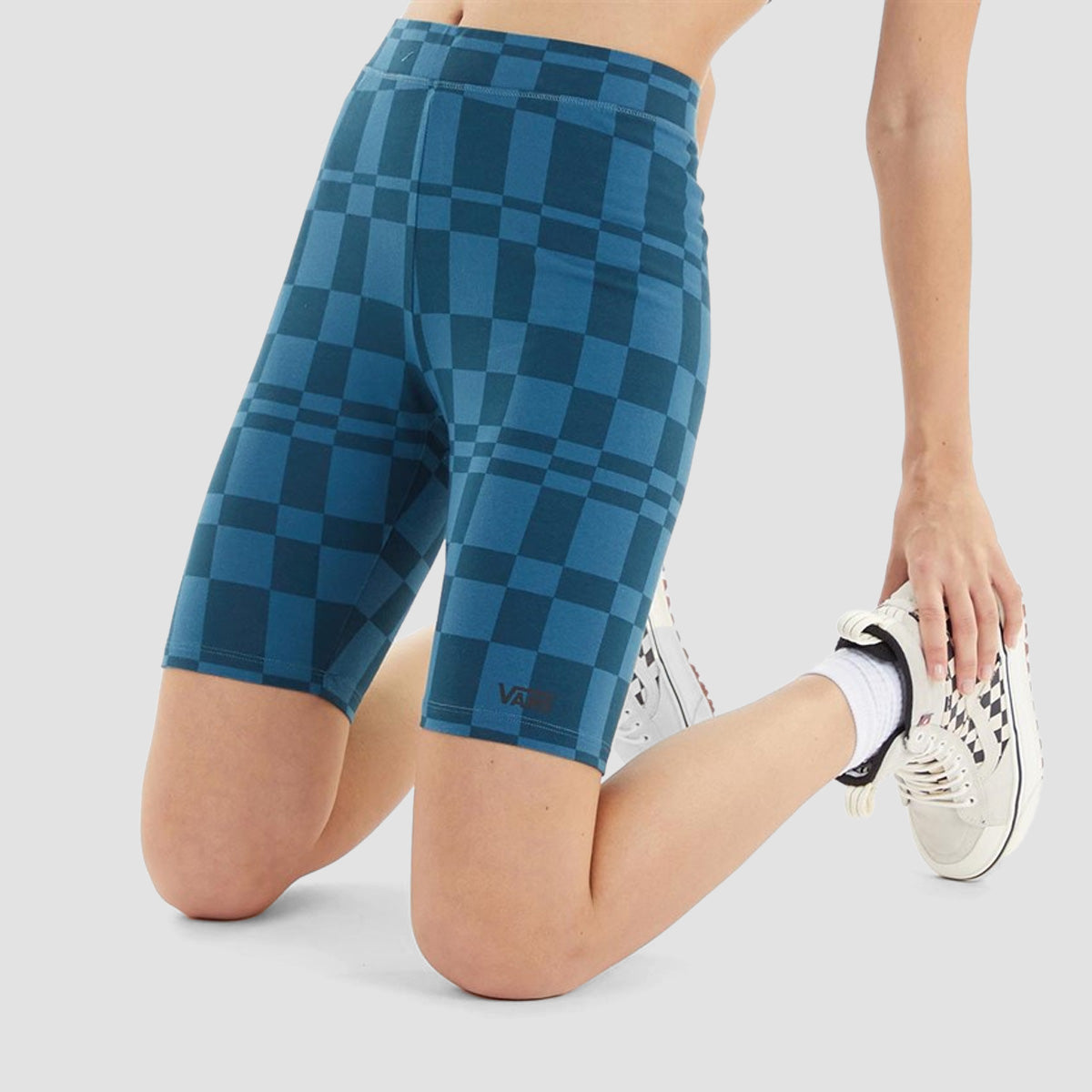 Vans Flying V Print Legging Shorts Vans Teal - Womens