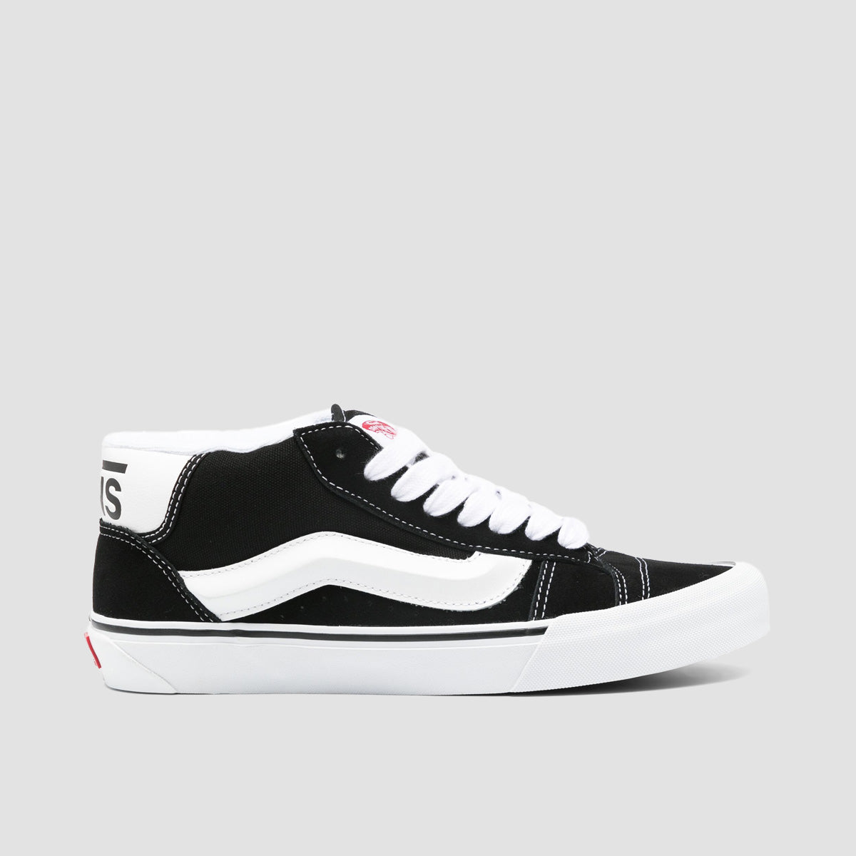 Vans Knu Mid Top Shoes - Black/True White