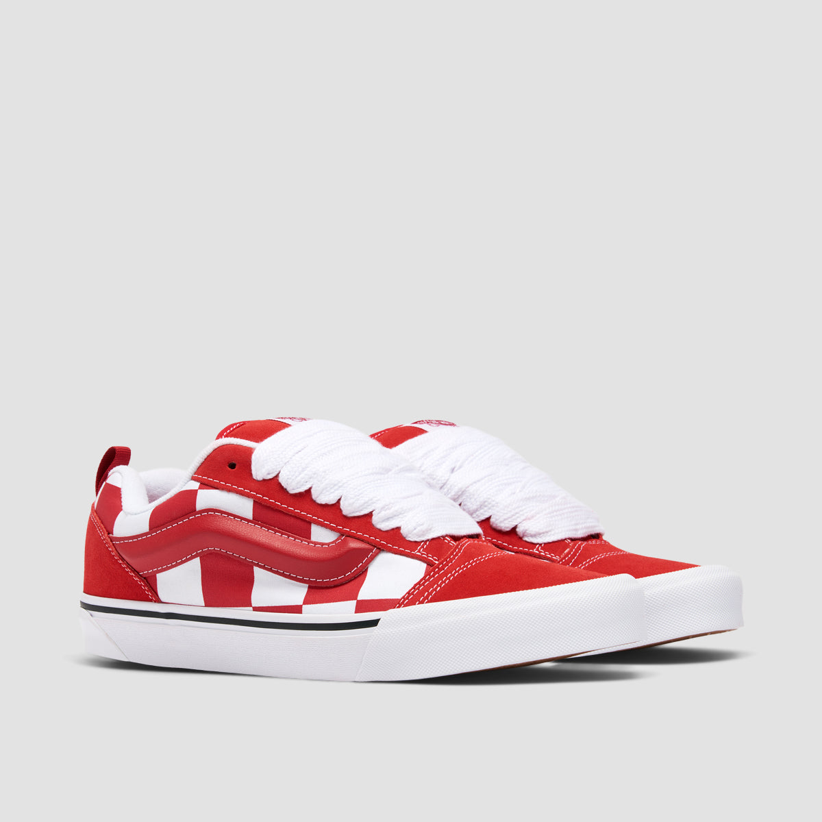 Vans Knu Skool Shoes - Mega Check Red