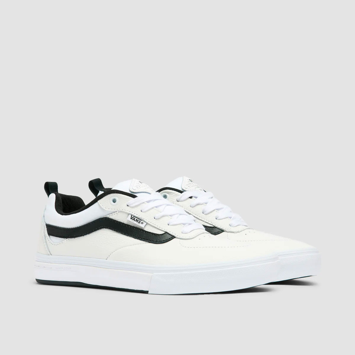 Vans Kyle Walker Shoes - Leather True White/Black - Kids