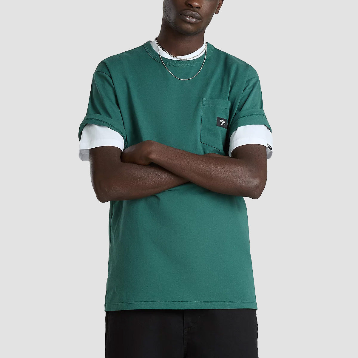 Vans Off The Wall II Pocket T-Shirt Bistro Green