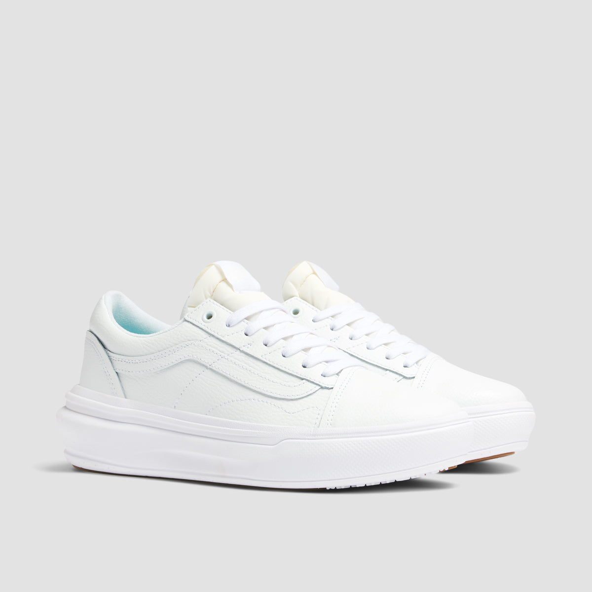 Vans Old Skool Overt CC Shoes - Leather True White/True White