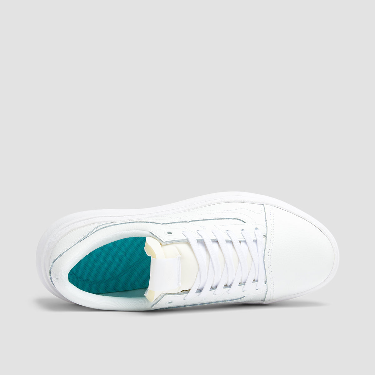 Vans Old Skool Overt CC Shoes - Leather True White/True White